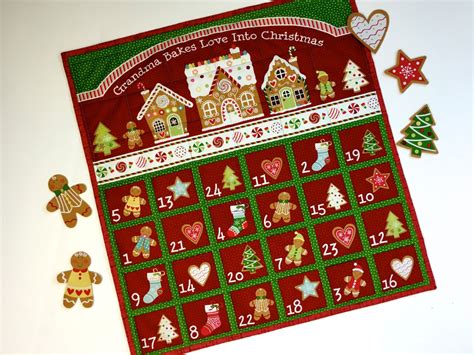 Advent Calendar Quilted Wall Hanging Christmas Countdown Heirloom