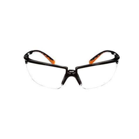3m clear anti fog safety glasses black frame w orange accents tremtech electrical systems