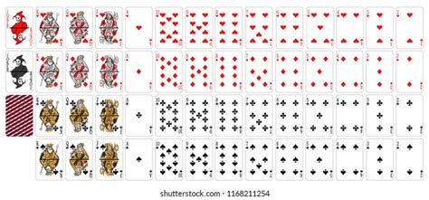 Full Deck Playing Cards Plus Stock Vector Royalty Free
