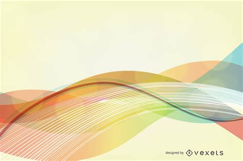 Abstract Colored Wave Vector Background Vector Download