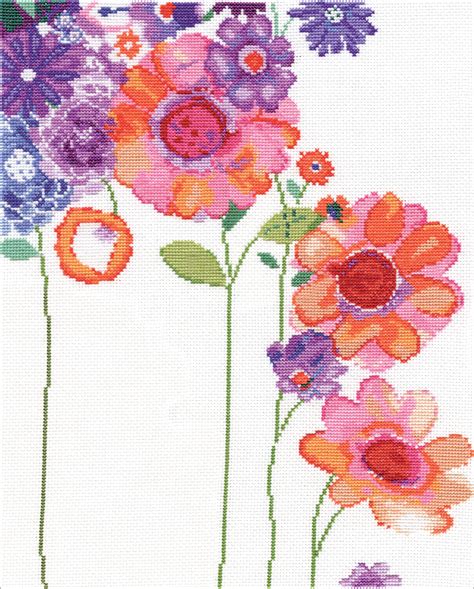 Design Works Counted Cross Stitch Kit 11x14 Watercolor Garden 14