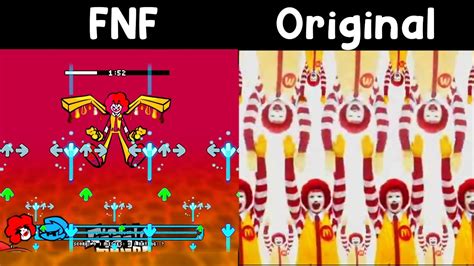 Fnf Deaf To All But The Ronald Fnf Mod Vs Original Remix Frame By