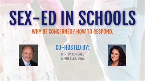 Webinar Sex Ed In Schools Why Be Concerned Phil Lees Peace Education Services