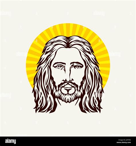 Face Of The Lord Jesus Christ Stock Vector Image And Art Alamy