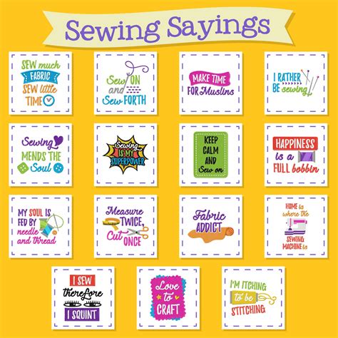 Sewing Sayings Machine Embroidery Design Pack Daily Embroidery