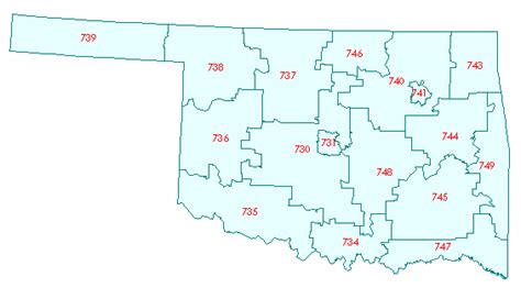 Oklahoma Zip Code Map Map Coding