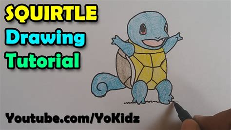 How To Draw Pokemon Go Characters Squirtle Youtube