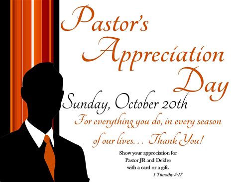 Pastor Appreciation Day Program Template Printable Form Templates And Letter