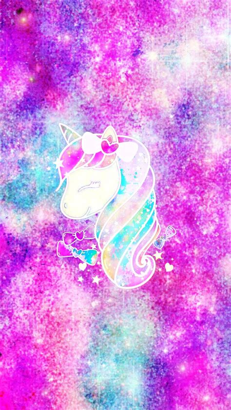 Cute Unicorn Galaxy Sticker By Mpink Background By Me Wallpapers Backgrounds Unicorn
