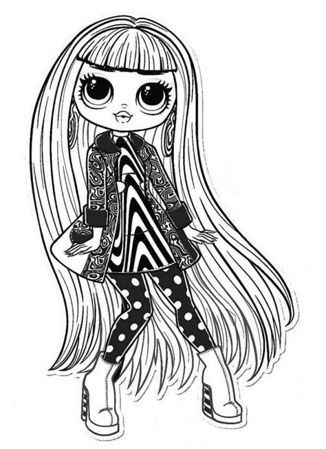 Picture Of Lol Omg Dolls Coloring Pages