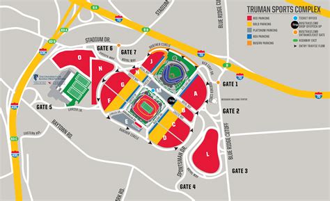 Kauffman Stadium Parking Lot Map