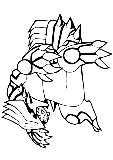 Pokemon Groudon Coloring Page