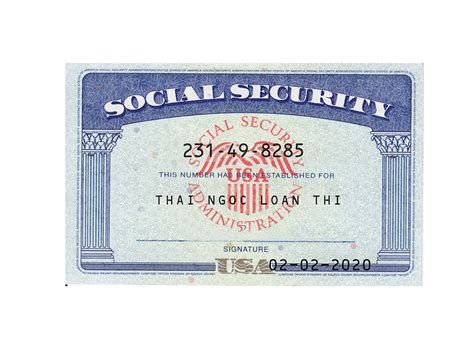 Submit the social security number, social security accountholder's last name, first name, middle initial/name, and birthdate in a column format. Social Security Number Card PSD Template ...