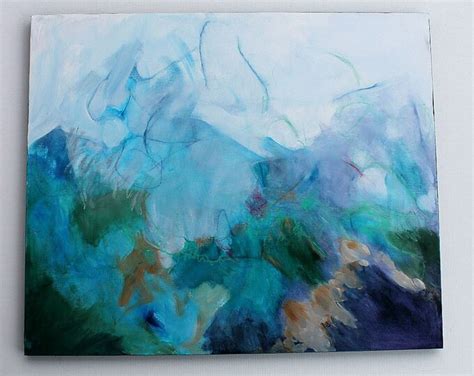 Abstract Painting Acrylic Landscape Modern Art I Dearly Etsy