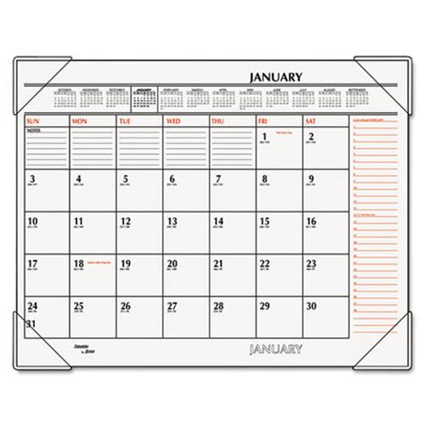 Monthly Desk Pad Calendars Ultimate Office