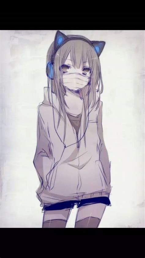 Masked Anime Girl Wallpaper By Eliteprettykitti F8