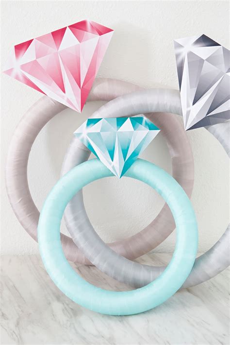 This Giant Diamond Ring Is The Perfect Diy Bridal Shower Door Decor