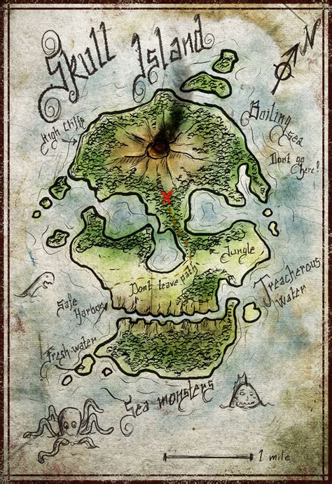 Treasure Map Drawing Pirate Treasure Maps Teach Like A Pirate Map
