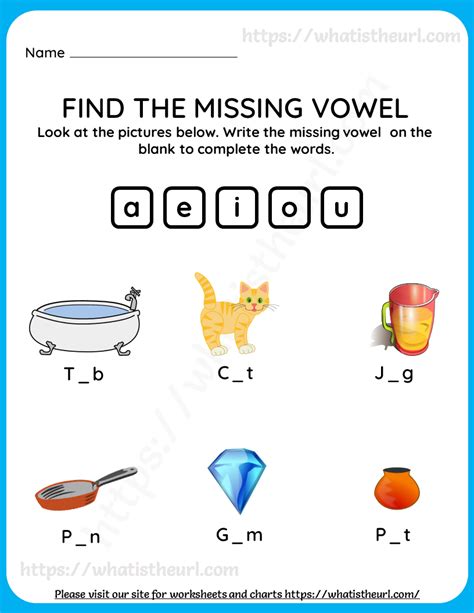 Find The Missing Vowel Worksheets For Grade 1 Your Home Teacher