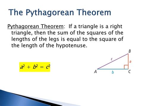 Ppt 8 1 The Pythagorean Theorem And Its Converse Powerpoint