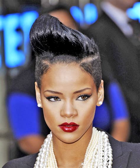 Rihanna Bold Undercut Faux Hawk