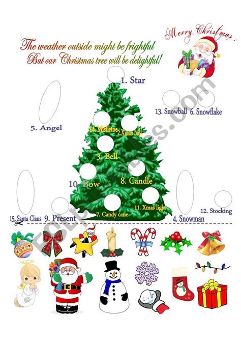 Printable Christmas Worksheets Christmas Worksheet Esl Worksheet By