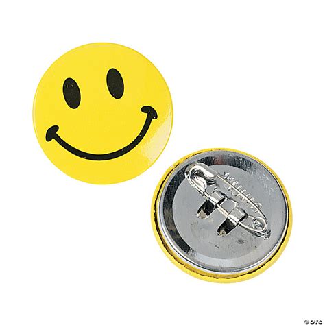 Smile Face Mini Buttons 48 Pc Oriental Trading