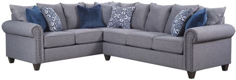 Simmons Upholstery 9175br03lb03r Emma Series Stationary Fabric Sofa