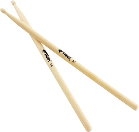 Tiger 5a Maple Drumsticks Wooden Drum Sticks Pair Of Wooden Tip Drumsticks Uk