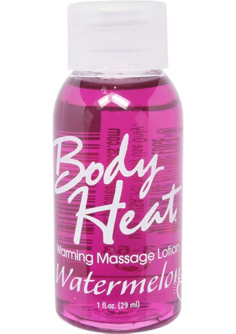 buy body heat edible warming massage lotion watermelon 1 ounce online great price real
