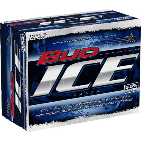 Bud Ice Beer 12 Pack 12 Fl Oz Cans 55 Abv Beer Sun Fresh