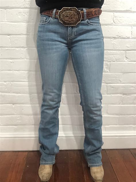 Rock And Roll Cowgirl Jeans Rrwd4rrzt5 Mid Rise Riding Fit Katie B