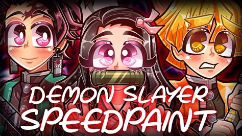 Speedpaint Demon Slayer Fanart Youtube