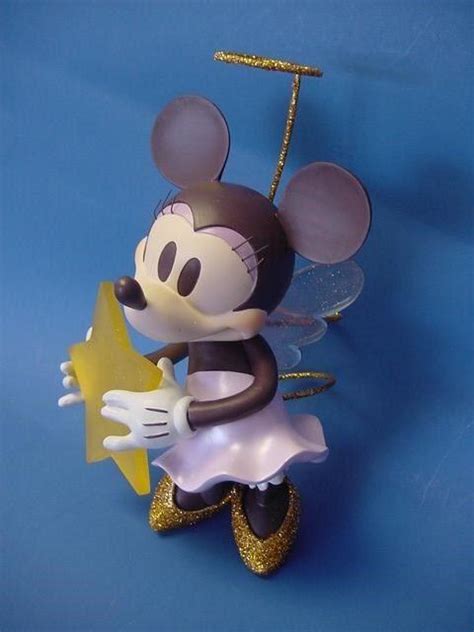 Disneys Minnie Mouse Angel Resin Christmas Tree Topper Rare