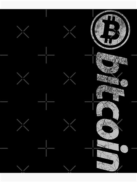 Vertical Bitcoin Btc Crypto Vintage Logo Poster For Sale By Odyssus
