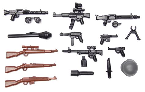 Buy Brickarms German Waffenset Ww2 Pistol Set Custom Weapons For Lego