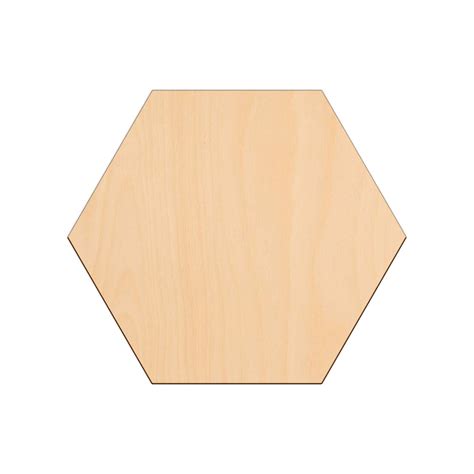 Hexagon wooden shapes - 25cm x 0.3cm | Wood Craft Shapes