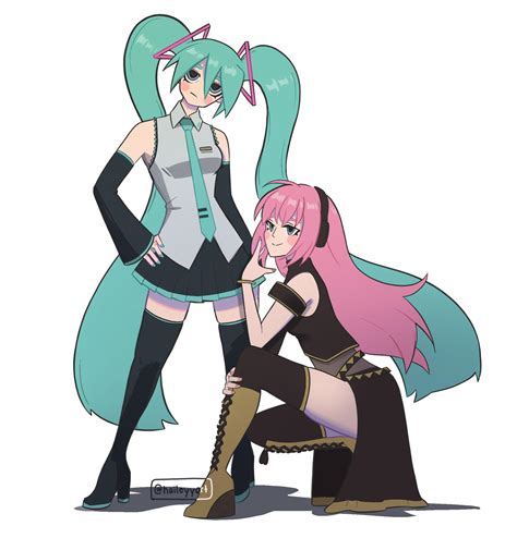 A Miku And Luka Fanart A Did Somewhat Recently Im Newish To Reddit So