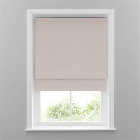 Ivory Linen Blackout Roman Blind Blinds For Windows Living Rooms
