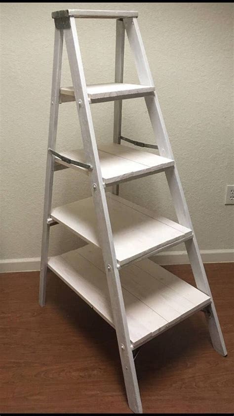 Vintage Step Ladder Shelves