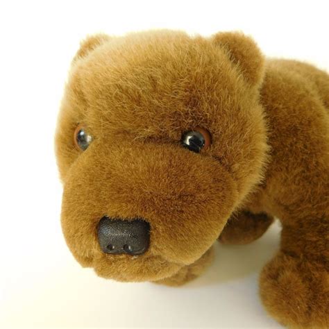 Grizzly Brown Bear Plush Standing Stuffed Animal Kids Toy Soft Fur