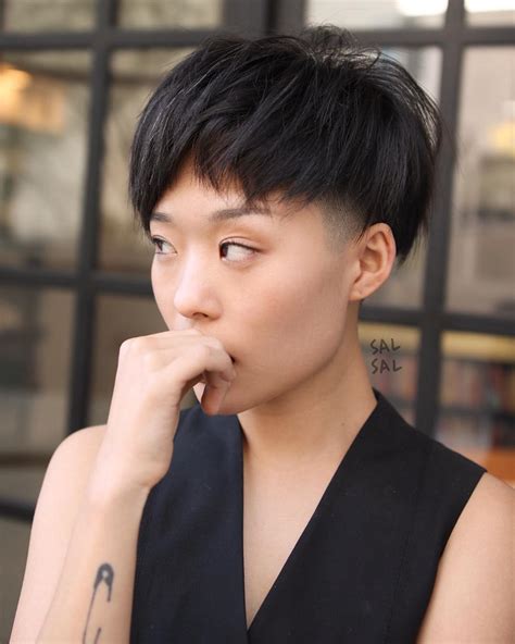 Dark Edgy Bowl Cut With Undercut And Fringe The Latest