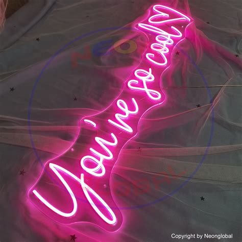 custom neon sign you are so cool neon sign bedroom neon etsy