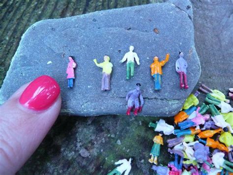 10 Tiny Miniature Plastic People Figures For By Addictedtoresin Etsy
