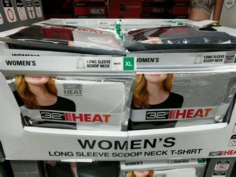 32 Degree Heat Ladies Heat Long Sleeve Scoop Neck Shirt