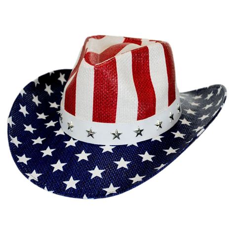 Kenny K Usa Flag Toyo Straw Western Hat Cowboy And Western Hats Western