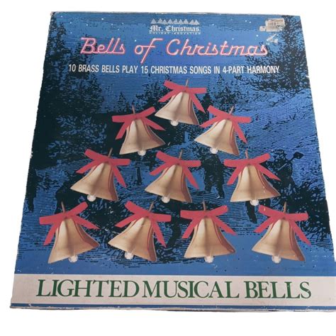 Vintage 1990s Mr Christmas 10 Lighted Brass Musical Etsy