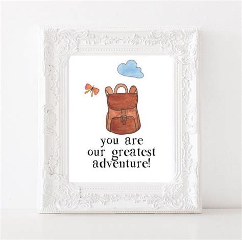 You Are Our Greatest Adventure Quote Print Digital Print Boys Room Art