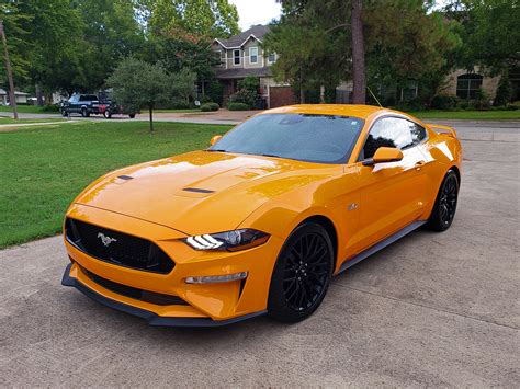 Orange Fury 2019 Ford Mustang