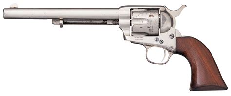 Factory Nickel Plated Antique Colt Single Action Army Revolver